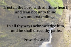 Proverbs 3:5-6 Bible verse in the King James Version.