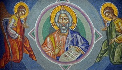 Mosaic of St Menas (eastern St Christopher)