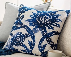 Decorative damask pattern cushion cover.