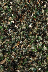 sea pebbles and glass on the shore
