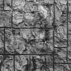 Misc Decorative Concrete Stamp Patterned wall. Brick Relief. Web Banner. Background. Black and white