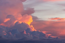 sunset  with clouds