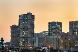 Buildings in the Tokyo coastal area/Tokyo is the capital of Japan