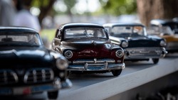 Car collection. Collection of toy cars. Little toy cars. Means of transport on a small scale.