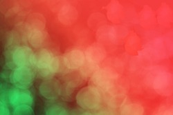 red and green bokeh light