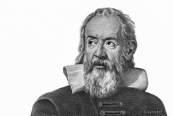 Galileo Galilei from Italy money. Genius inventor, philosopher, astronomer, mathematician. Famous scientist in physics and astronomy, discoverer of telescope. Close Up 