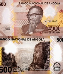 Dr.Antonio Agostinho Neto, Portrait from Angola 500 kwanza 2020 Banknotes.