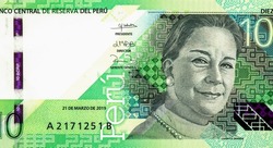  Peru 10 Nuevos Soles 2021 Banknotes. 