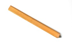 Carpenter's Pencil Isolated on a White Background