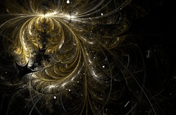 Fractal feathers background