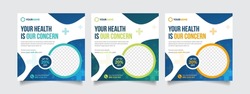 Medical and Healthcare Social Media Post or Flyer Banner Template