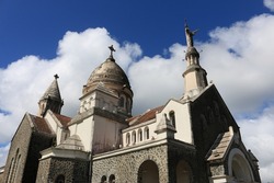 Skyline of Balata Cathedral (Sacre Coeur), Martinique, French Antilles, Caribbean