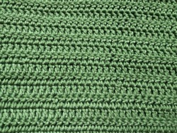 sage green double crochet texture