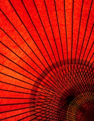 japanese red umbrella