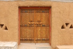 door in traditional city Riyadh