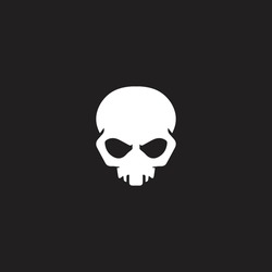 Modern skull logo design template