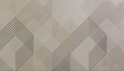 ceramic tile with abstract mosaic geometric pattern