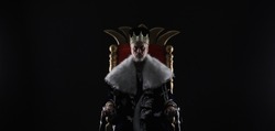 medieval king on the throne