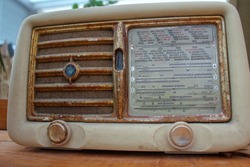 old radio is perfect for decoration