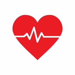 heart pulse icon vector illustration, emoji