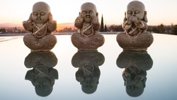 the three wise monks (buddhas)