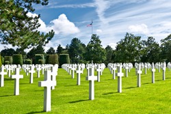 American War Cemetery at Omaha Beach, Normandy (Colleville-sur-Mer )