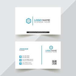 Simple businesscard vector template design.