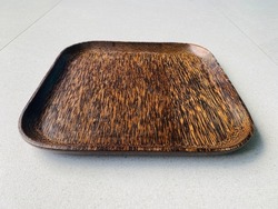 
Coconut wood tray for miscellaneous items