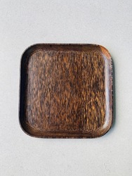 
Coconut wood tray for miscellaneous items