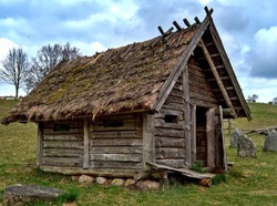 Medieval settlement reconstruction site, Kaszuby Region, Poland
