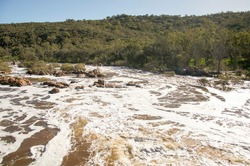 The Bell Rapids where the Avon and Swan River meet in Brigadoon in the Swan Valley region in Western Australia/Bell Rapids: Foamy White Water/Brigadoon, Swan Valley Region, Western Australia