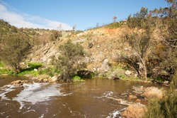 The Bell Rapids where the Avon and Swan River meet in Brigadoon in the Swan Valley region in Western Australia/Bell Rapids: Swan Valley/Brigadoon, Western Australia