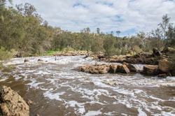 The Bell Rapids where the Avon and Swan River meet in Brigadoon in the Swan Valley region in Western Australia/White Water: Western Australia/Brigadoon, Swan Valley Region, Western Australia
