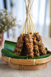Shellfish satay is a traditional Indonesian food made from shellfish. Uniquely, this satay is not roasted but boiled and cooked with spices