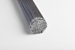 Aluminum welding wire For welding, on a white background. Turkish name; alüminyum kaynak teli.