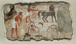 Ancient fresco on the stone 1
