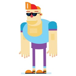 this is handsome my bgraphic, white, boy, pointing, clip, retro, silly, design, doodle, quirky, drawn, art, cheerful, happy, drawing, hand, old, simple, vector, funny, male, character, man