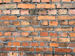 Brick wall. Brickwork. Old bricks