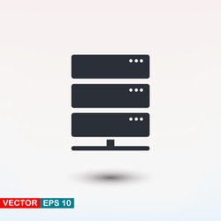 Server icon vector