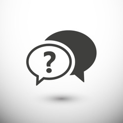 Chat, question  icon. One of set web icons