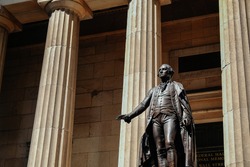This is the statue of George Washington in New York City. 