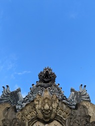 The Head of Garuda. In Hinduism mythology, Garuda is the vehicle of Wisnu. Garuda is also a symbol of Indonesian country