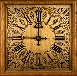 Medieval clock face