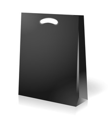 illustration of black shopping bag
