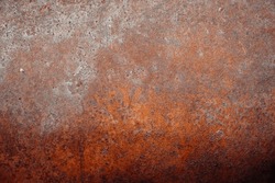 Grunge rusty metal texture, rust and oxidized metallic background. Close-up worn corroded iron.