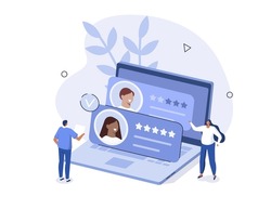 Characters choosing best candidate for job. Hr managers searching new employee. Recruitment process. Human resource management and hiring concept. Flat isometric vector illustration.