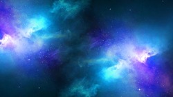 Galaxy Nebula Colors Space Background Cyan