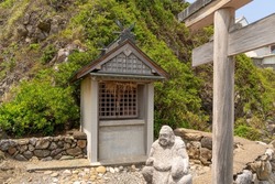 A small shrine erected in the harbor