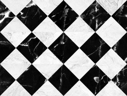 Black and white marble bricks wall background , seamless marble wall pattern , for Interiors design. High resolution
