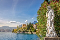 Varenna villa and gardens in Lake Como, Italy
